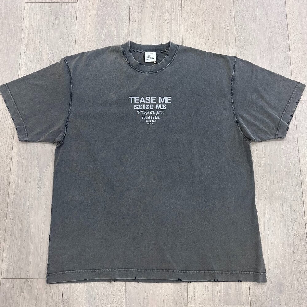 VETEMENTS OVERSIZED T-SHIRT (GREY)